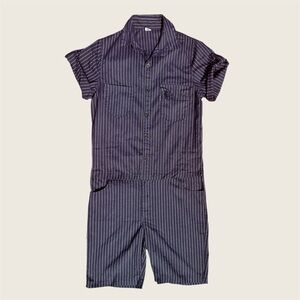 Men’s Navy Striped Romper